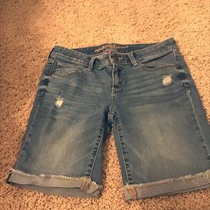 Long jean shorts denim blue size 3
